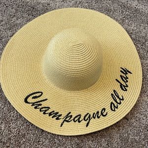 Champagne all day floppy hat.